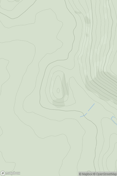 Thumbnail image for Knowle Hill [The River Tees to The Wash] showing contour plot for surrounding peak